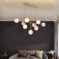 Lámpara colgante LED de vidrio para sala de estar interior moderna